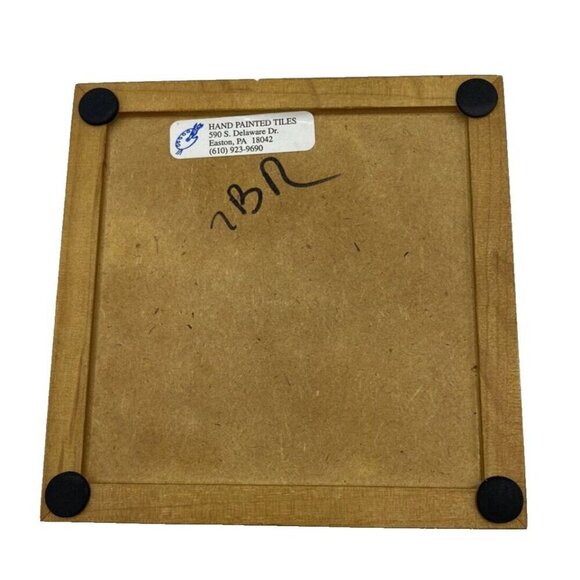 Trinket Box Handpainted Horse Ceramic Tile Lid Jewelry Office Ranch Western Art - Picture 7 of 16